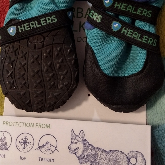 HEALERS "Urban Walkers" pair of dog booties, size S/M - Picture 4 of 5